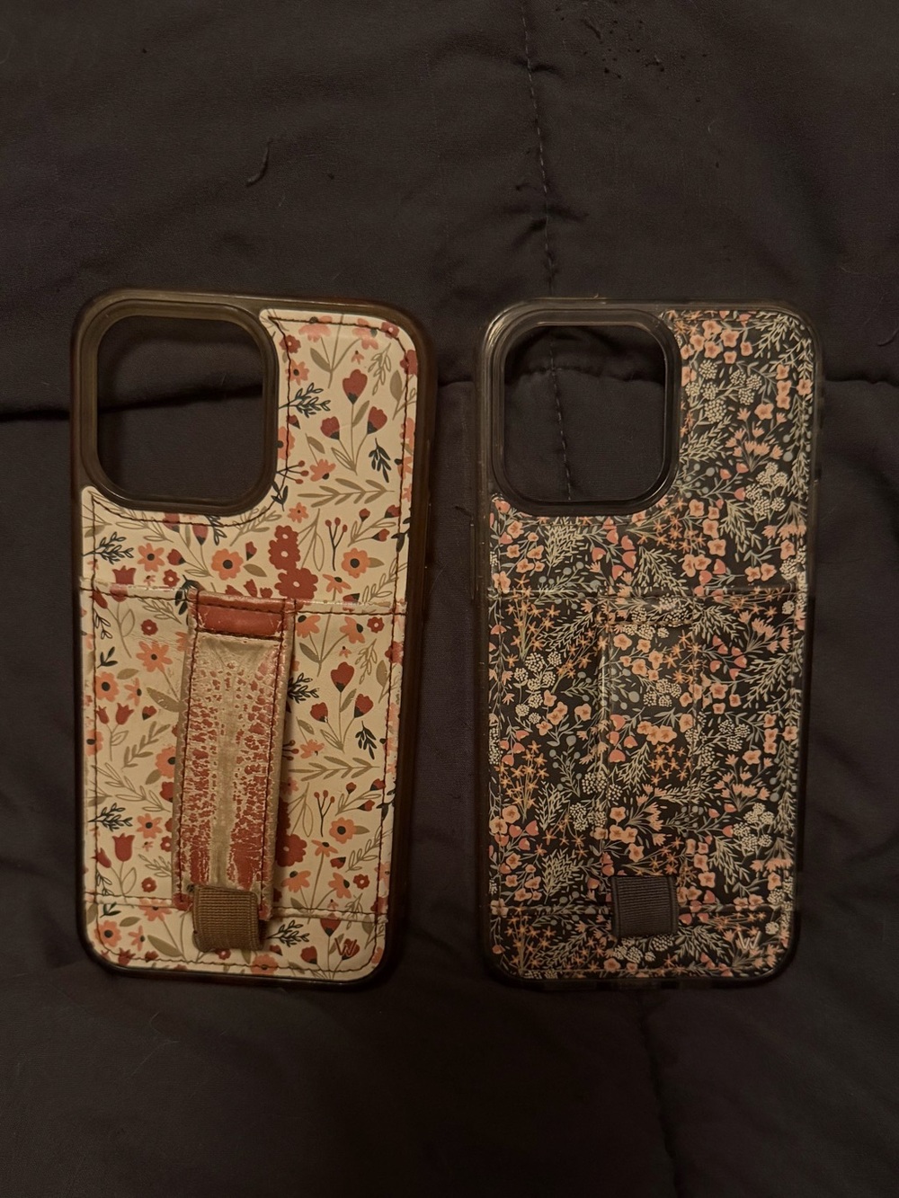 Two Floral Pattern Walli Cases - IPhone 15 Pro Max